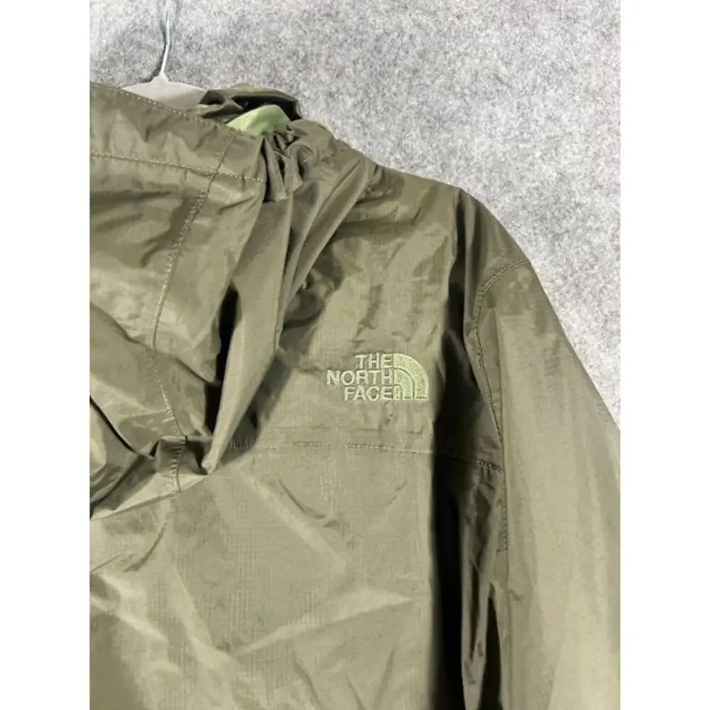 The North Face Resolve 2 Rain Jacket Mens M Waterproof Green DryVent NF0A2VD5